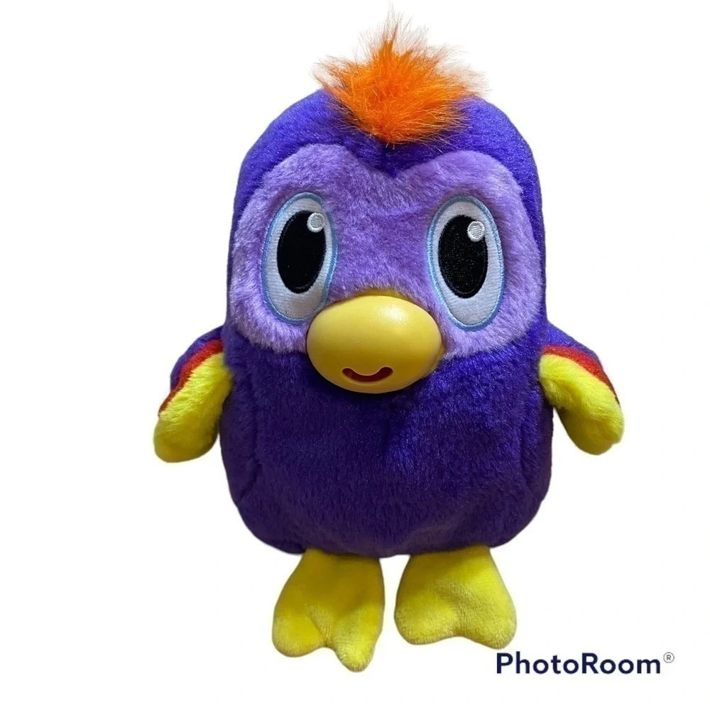 Kookoo Egg Drops Parrot Bird Jay Play Idea Tank Purple Kids Toy Stuffed Plush